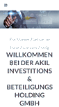 Mobile Screenshot of akilholding.de